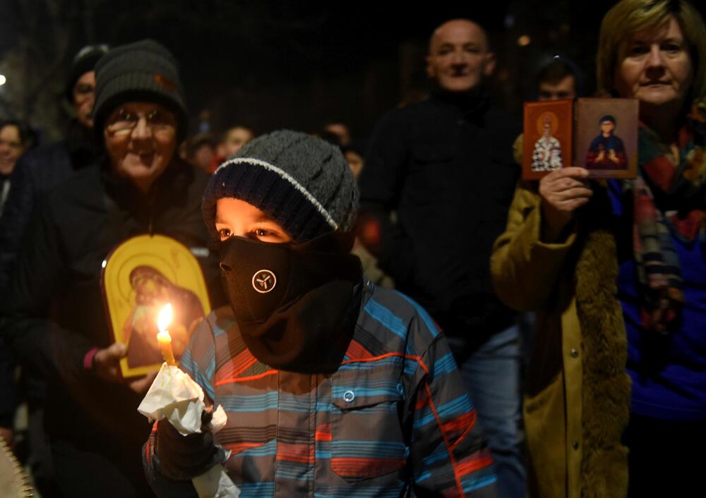 Sa litije u Podgorice