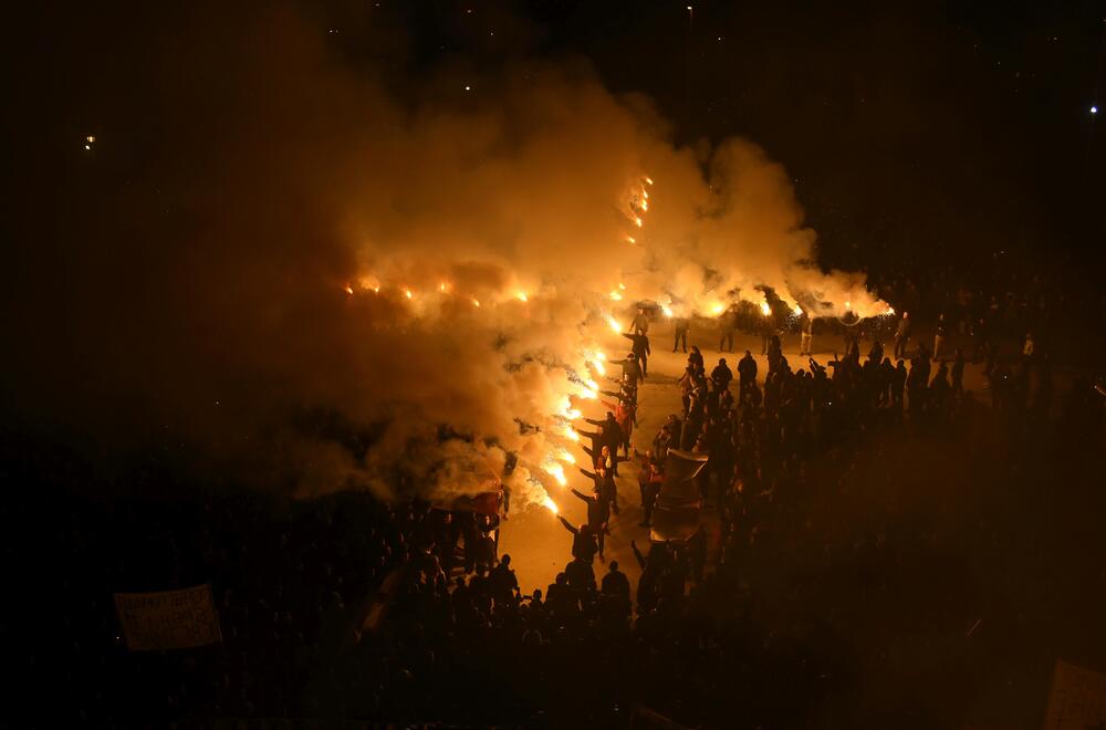 Sa litije u Podgorice