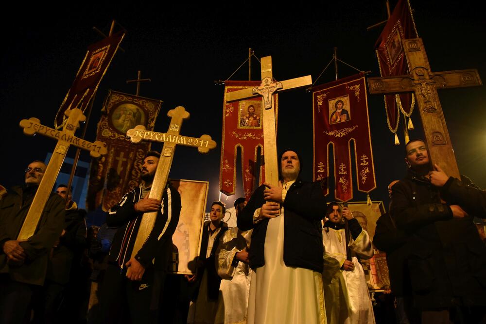 Sa litije u Podgorice