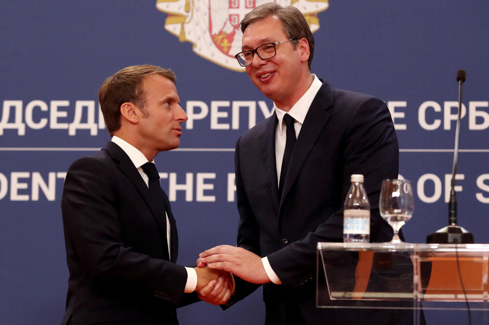 Makron i Vučić, Foto: Beta