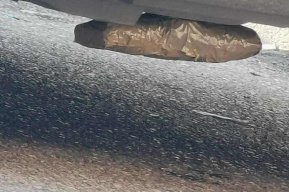 Eksploziv ispod vozila, Foto: Uprava policije