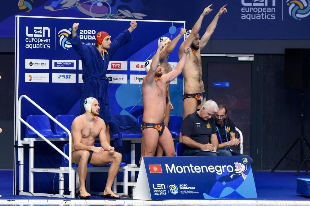Crnogorski vaterpolisti na meču sa Mađarskom, Foto: Aleksandra Krupanič
