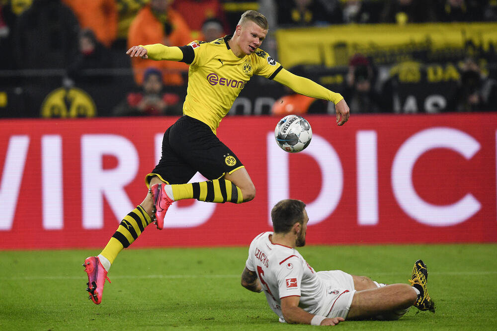 Haland na meču sa Kelnom, Foto: AP