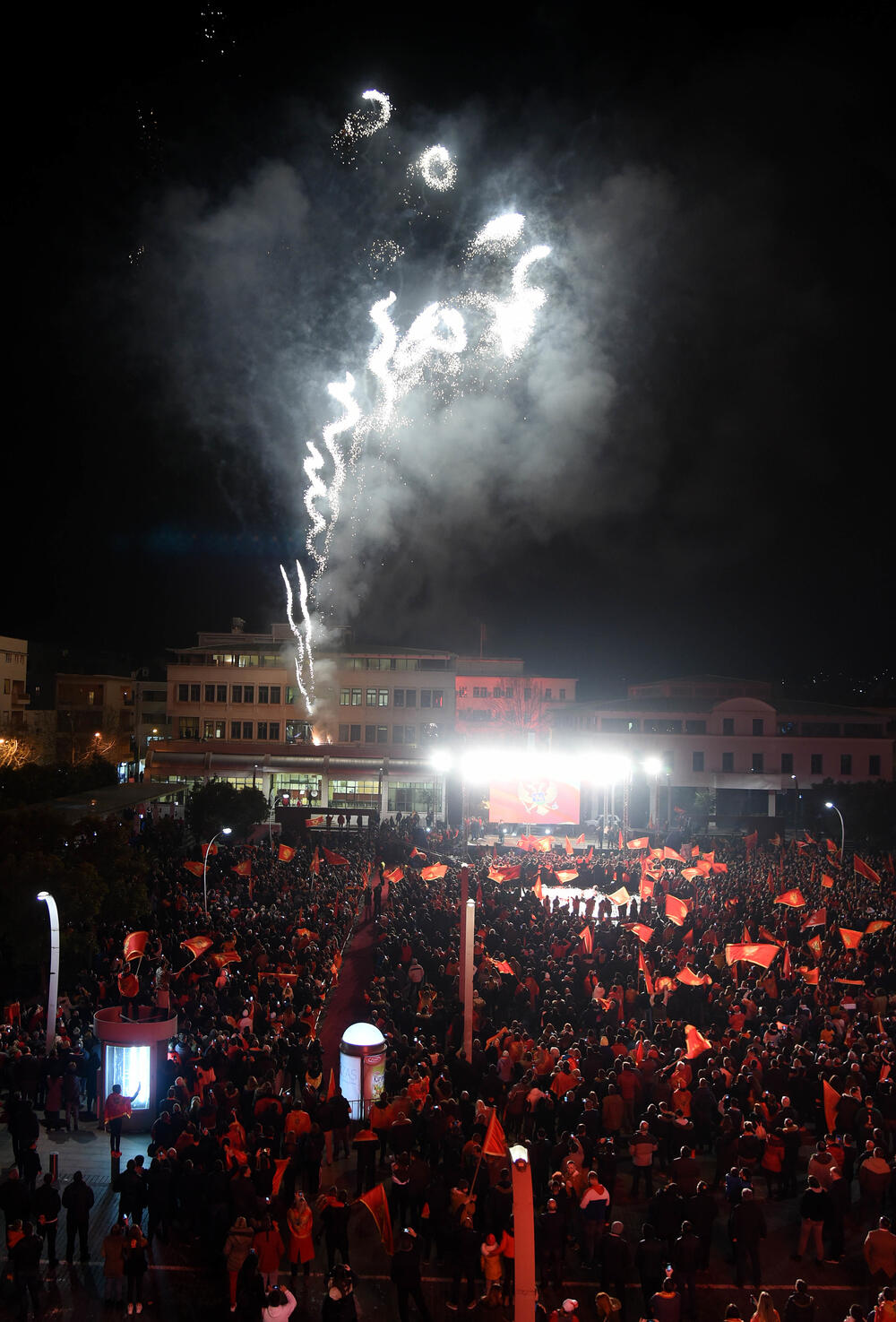 Doček na Trgu nezavisnosti