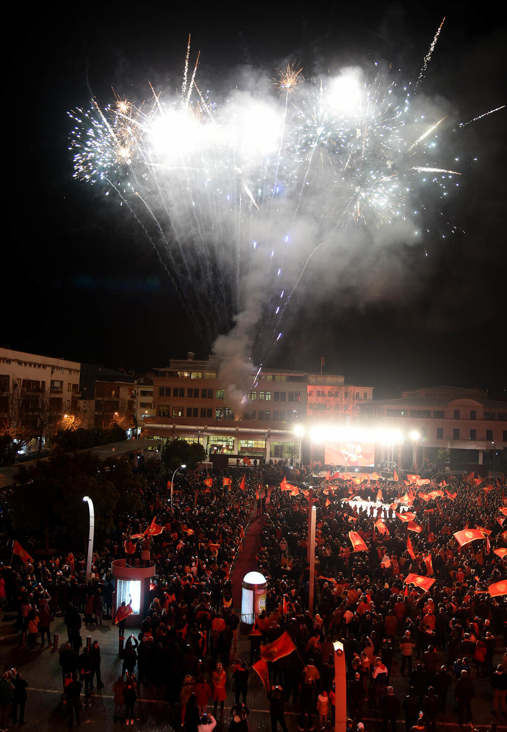 Doček na Trgu nezavisnosti