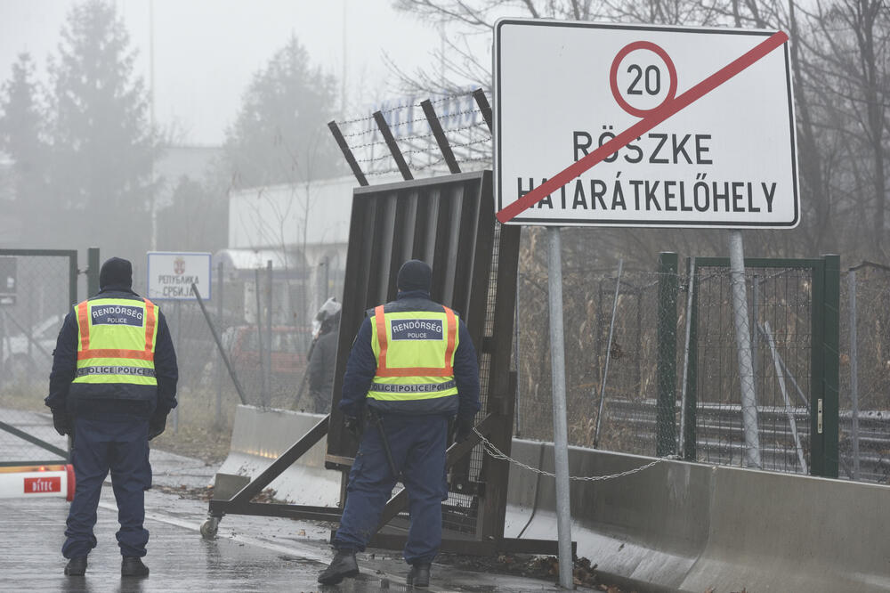 Detalj sa mađarsko-srpske granice, Foto: BETA/AP