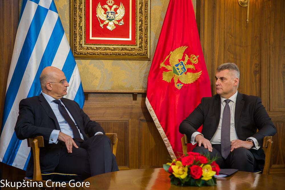 Dendias i Brajović, Foto: Skupština Crne Gore