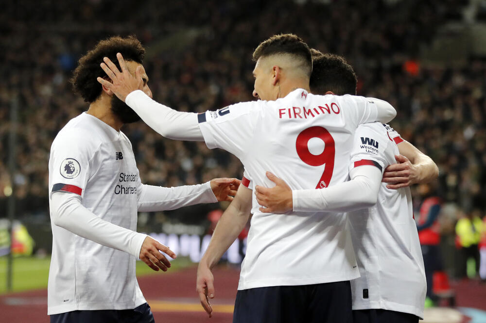 Fudbaleri Liverpula, Foto: AP