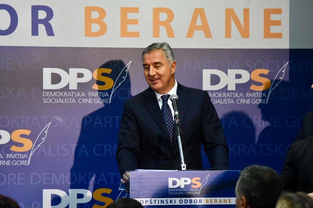 Đukanović u Beranama, Foto: DPS