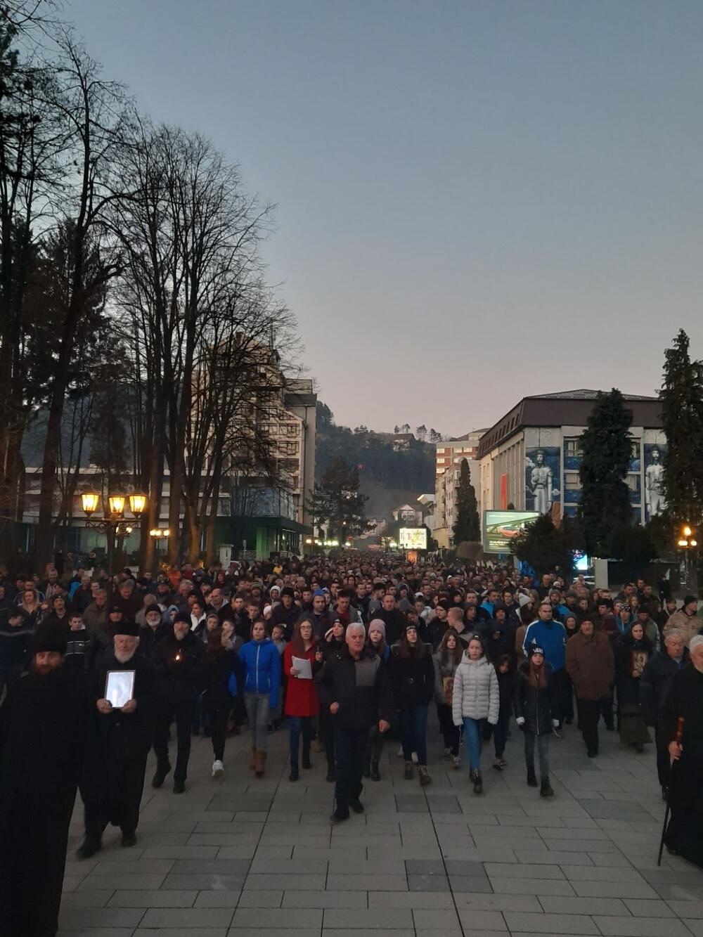 Sa litije u Bijelom Polju