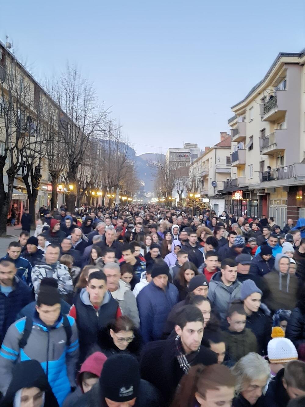 Sa litije u Bijelom Polju