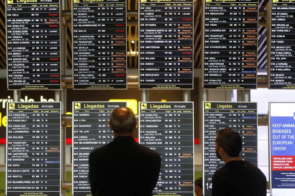 Danas na aerodromu u Madridu, Foto: BETA