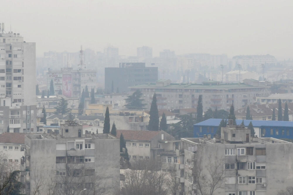 Zagađenost vazduha u Podgorici, Foto: Luka Zeković