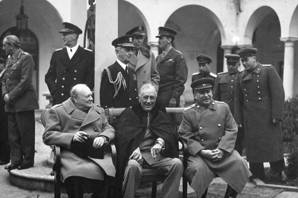 Čerćil, Ruzvelt i Staljin na Jalti, Foto: Wikipedia