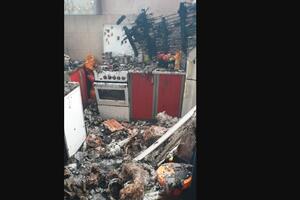 Požar u Podgorici: Izgorio veliki dio stana u kome živi porodica...