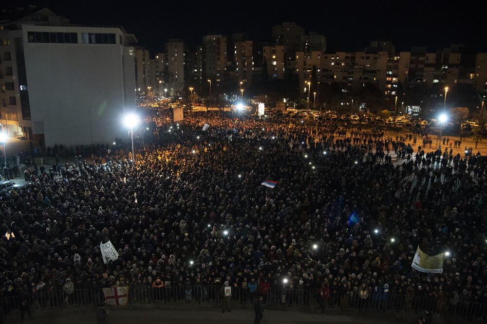 Sa posljednje litije u Podgorici, Foto: Luka Zeković