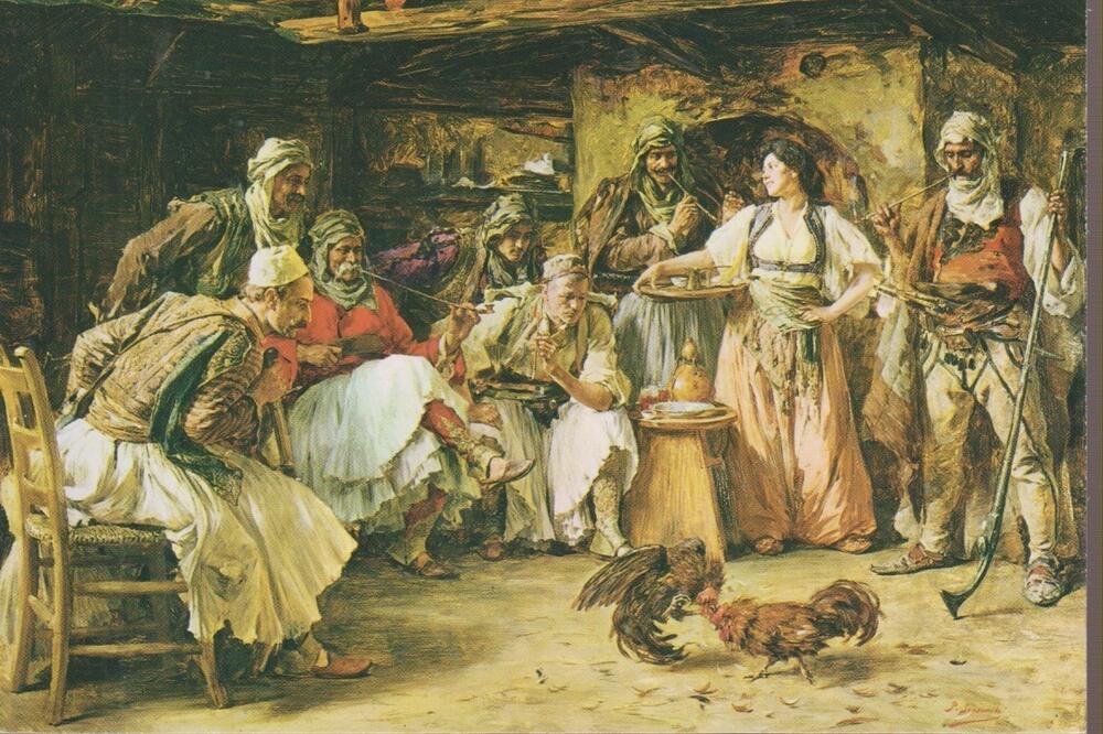 Borba pijetlova na slavnoj slici Paje Jovanovića, Foto: Pinterest