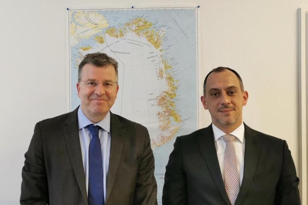 Ivanović sa Hoeg-Jensenom, Foto: Ministarstvo odbrane Crne Gore