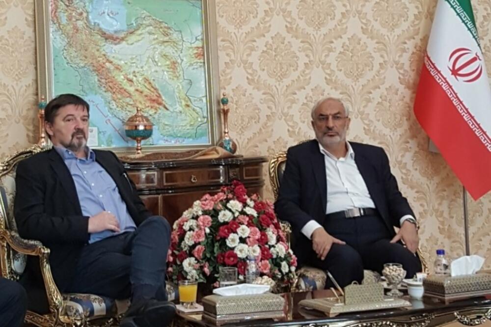 Miodrag Vuković tokom posjete Iranu, Foto: Skupština Crne Gore