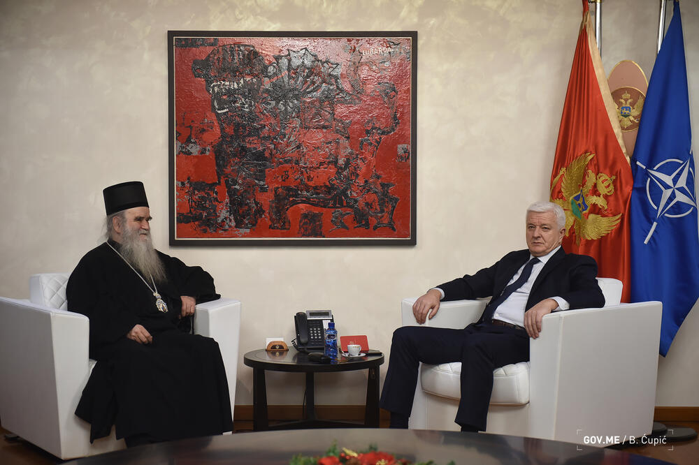 Amfilohije i Marković, Foto: Vlada Crne Gore