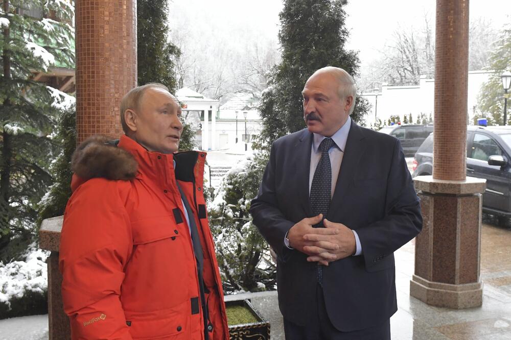 Sa jednog od susreta Putina i Lukašenka, Foto: BETA/AP