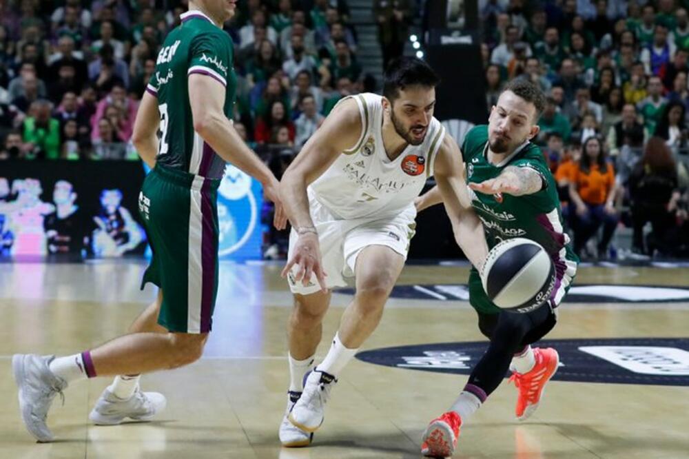 Sa večerašnje utakmice Real - Unikaha, Foto: Twitter.com/RMBaloncesto