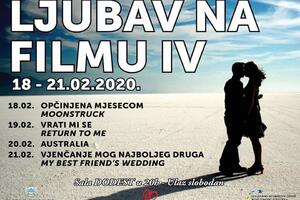 Revija „Ljubav na filmu” do 21. februara u Podgorici