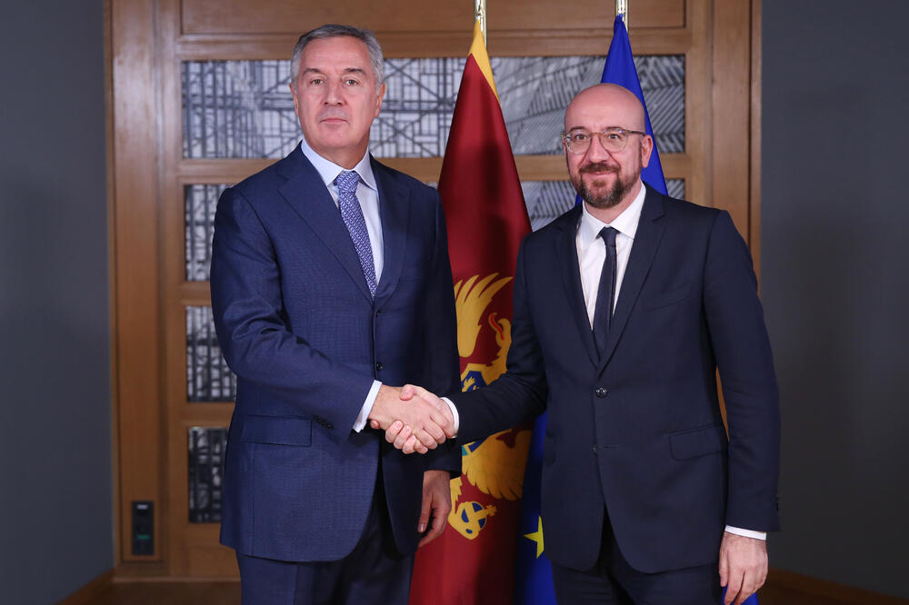 Đukanović i Mišel, Foto: Služba za informisanje Predsjednika Crne Gore