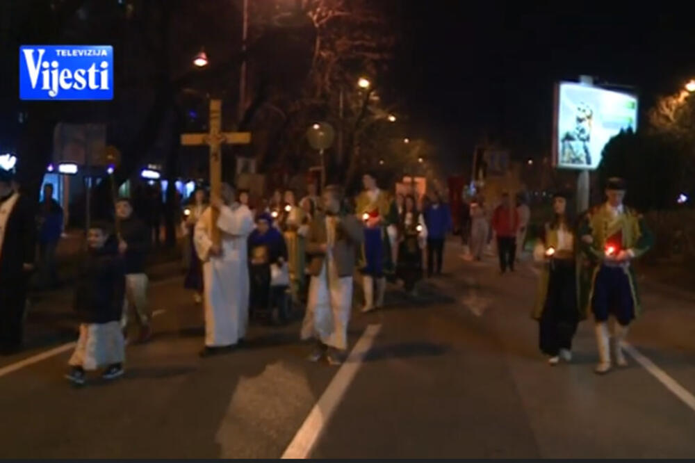 Sa jedne od litije u Podgorici, Foto: Printscreen YouTube