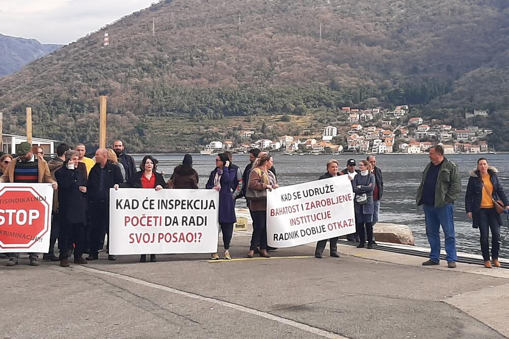 Protestni skup, Foto: Siniša Luković