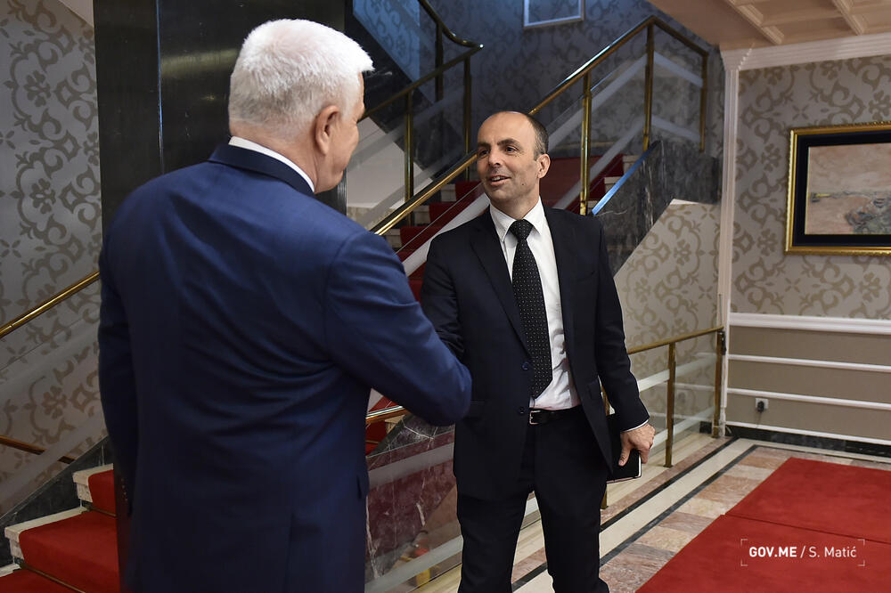 Raonić sa Markovićem, Foto: Gov.me