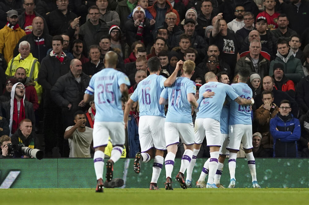 Fudbaleri Mančester sitija, Foto: AP