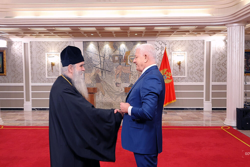 Amfilohije i Marković, Foto: Saša Matić