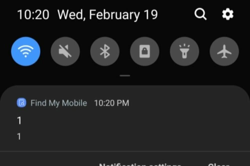 Upozorenje koje su dobijali korisnici Samsung mobilnih telefona, Foto: Twitter