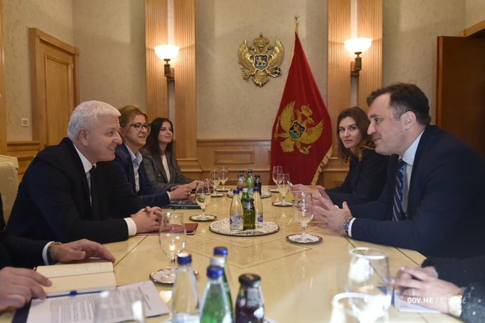 Sa sastanka Markovića i predstavnika CeMI, Foto: Vlada Crne Gore