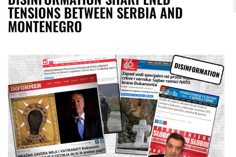 EUvsDisinfo analiza o Crnoj Gori, Foto: Euvsdisinfo.eu