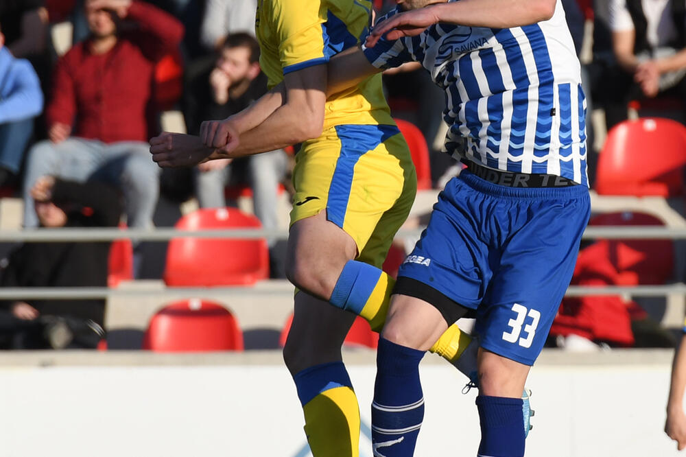 Adžić na meču protiv Podgorice u prošlom kolu, Foto: Savo Prelević