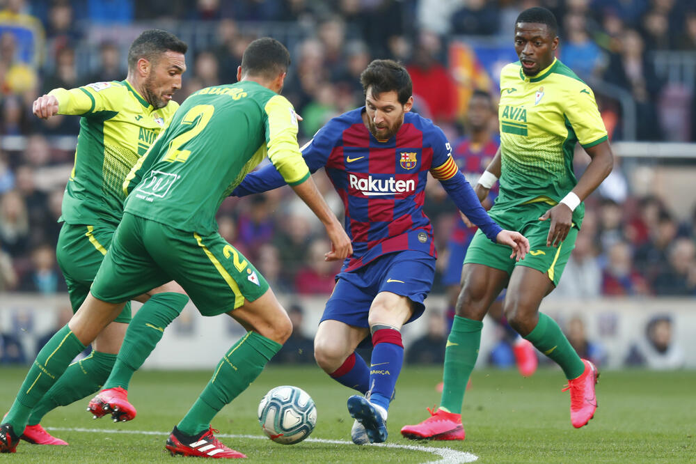 Mesi u duelu sa odbranom Eibara, Foto: AP