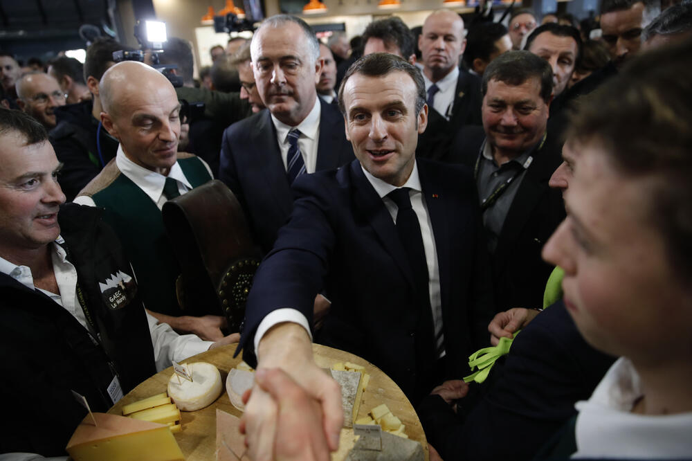 Makron na sajmu, Foto: BETA/AP