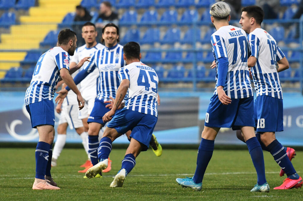 Moraitis je postigao drugi gol u dresu Budućnosti, Foto: Savo Prelević