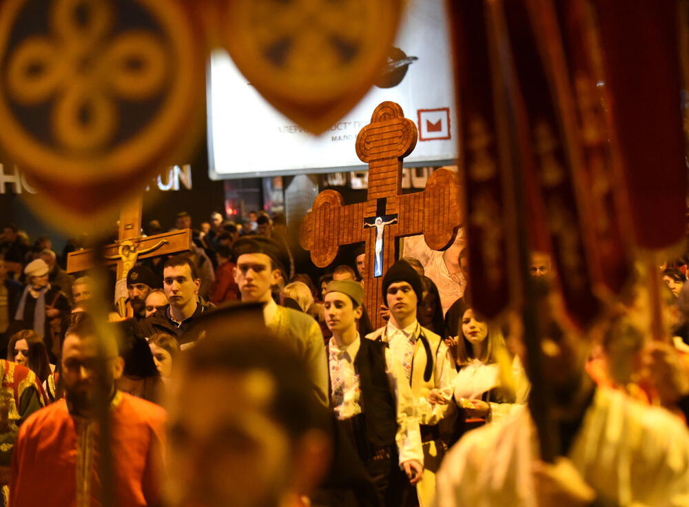 Sa litije u Podgorici