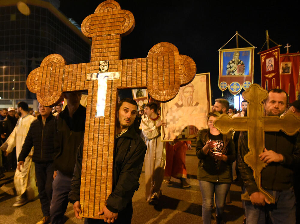 Sa litije u Podgorici