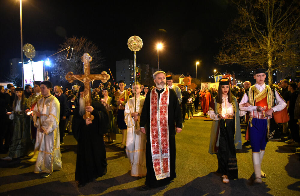 Sa litije u Podgorici