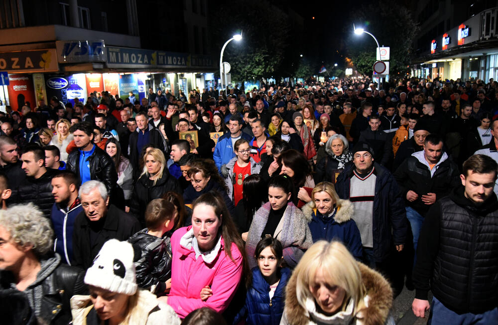 Sa litije u Podgorici