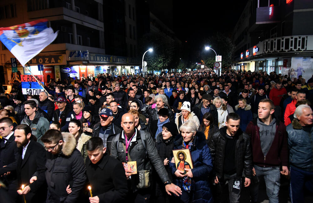 Sa litije u Podgorici