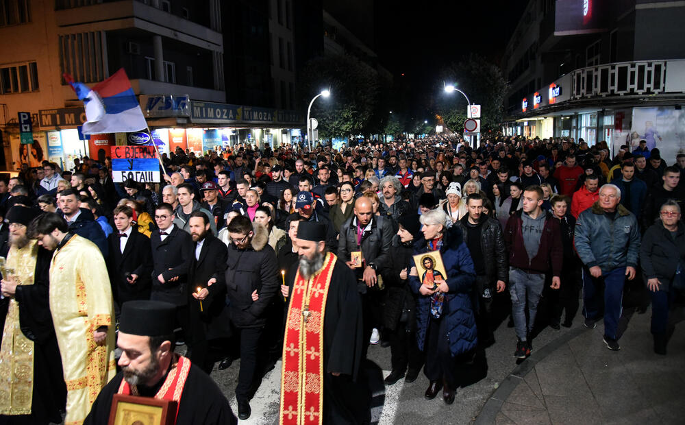 Sa litije u Podgorici