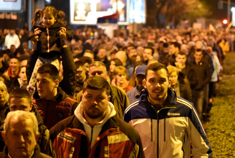 Sa litije u Podgorici