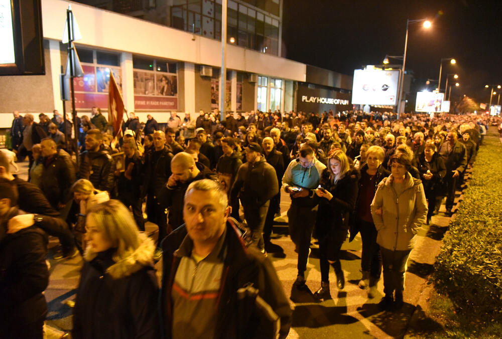 Sa litije u Podgorici