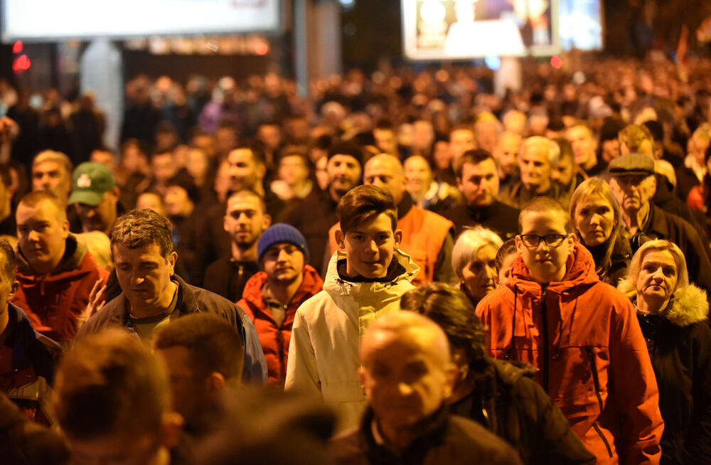 Sa litije u Podgorici