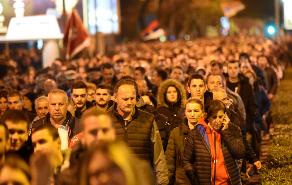 Sa litije u Podgorici